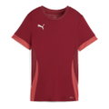 Puma Trainings-Shirt teamGOAL Matchday Jersey (100% rec. Polyester) kurzarm bordeauxrot Damen