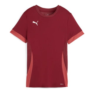 Puma Trainings-Shirt teamGOAL Matchday Jersey (100% rec. Polyester) kurzarm bordeauxrot Damen