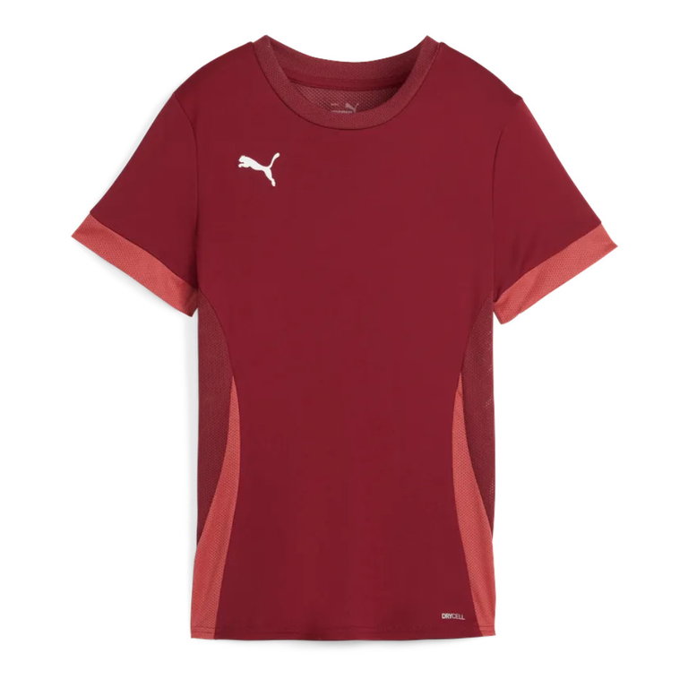 Puma Trainings-Shirt teamGOAL Matchday Jersey (100% rec. Polyester) kurzarm bordeauxrot Damen