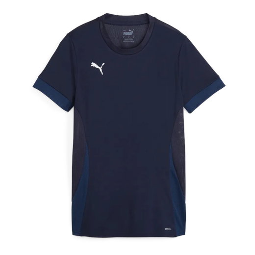 Puma Trainings-Shirt teamGOAL Matchday Jersey (100% rec. Polyester) kurzarm navyblau Damen