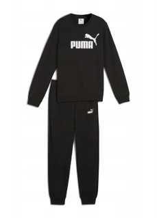 Puma Tracksuit ESS No.1 Logo Crew Sweat Suit TR B (Trousers + Jumper) black boys