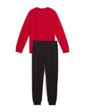 Puma Jogginganzug ESS No.1 Logo Crew Sweat Suit TR B (Hose+Pullover) rot/schwarz Jungen