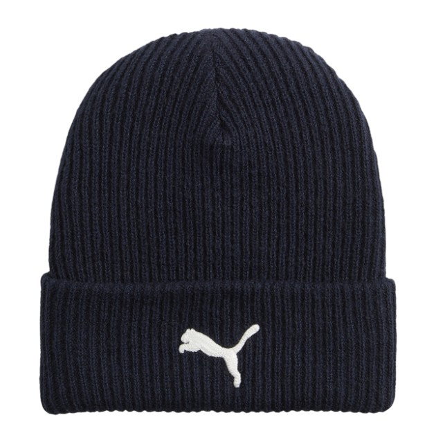 Puma knitted hat (beanie) Classics Elevated navy blue - 1 piece