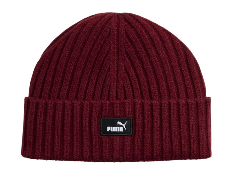 Puma Strickmütze (Beanie) ESS Fisherman (Rippenstruktur) rot - 1 Stück