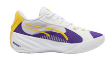 Puma Hallen-Indoorschuhe All-Pro LA (Basketball) weiss/violett/gelb Herren
