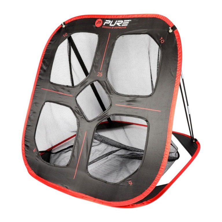 Pure2Improve Golf Treningowy Rebounder Siatka do Chipping czarny/czerwony 88x82x80cm