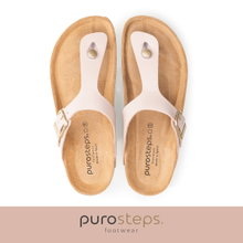 Purosteps Zehensandale Marbella Eco (Leder) rosa/braun Damen