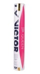 Victor Badminton Balls Queen Standard-Natural Feather White Can 12pcs