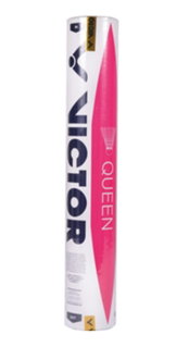 Victor Badmintonbälle Queen Standard-Naturfeder weiss Dose 12er