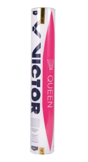 Victor Badmintonbälle Queen Standard-Naturfeder weiss Dose 12er