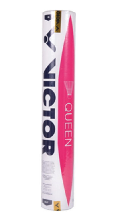 Victor Badmintonbälle Queen Standard-Naturfeder weiss Dose 12er