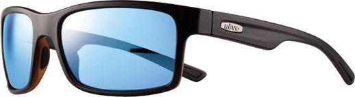 REVO Sonnenbrille Crawler Polarisiert Photochromic (Glasfarbe: Blue Water Photo) schwarz matt - 1 Brille