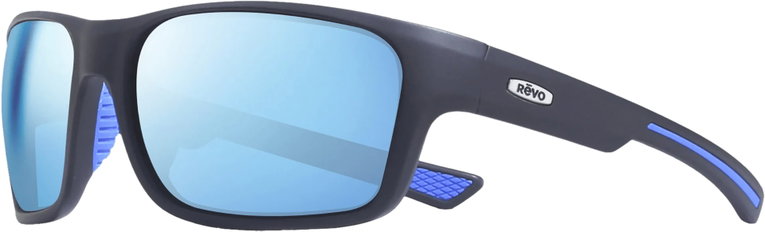 REVO Sonnenbrille Pointe Polarisiert (Glasfarbe: Blue Water) schwarz matt - 1 Brille