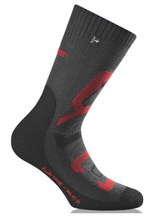 Rohner Trekking Socks Hiking anthracite/red Men - 1 Pair
