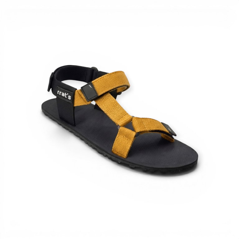 rrats Sandale T-Minimal schwarz/gelb