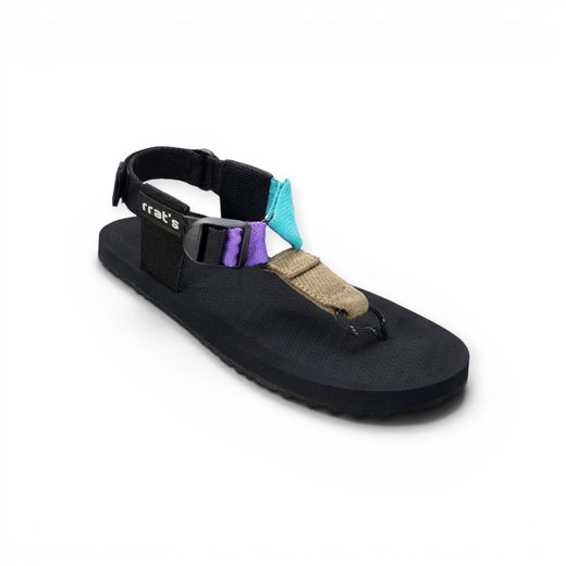 RRAT'S Sandale Y-Gravel schwarz/bunt