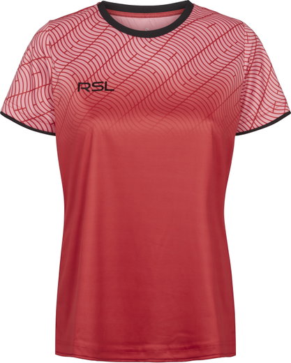 RSL Koszulka Sportowa Raptor (100% Poliester, wygodny krój) czerwony Damska