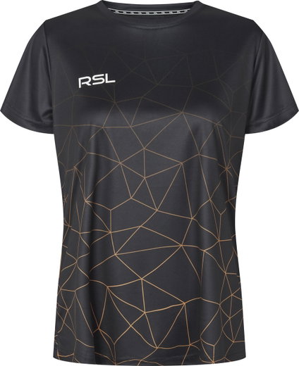 RSL Sport-Shirt Jane (100% Polyester, schnelltrocknend) schwarz Damen