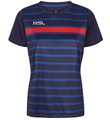 RSL Sport-Shirt Exo (bequeme Passform, schnelltrocknend) blau/rot Damen