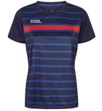 RSL Sport-Shirt Exo (bequeme Passform, schnelltrocknend) blau/rot Damen