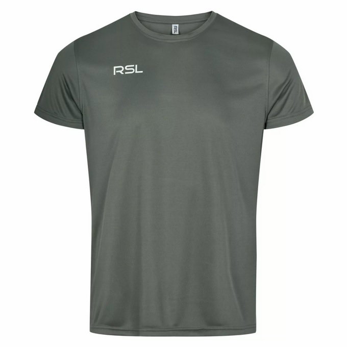RSL Sport-Shirt Drava (100% Polyester) pistolgrau Damen