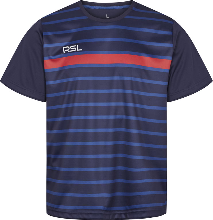 RSL Sport-Tshirt Exo (bequeme Passform, schnelltrocknend) blau/rot Herren