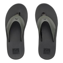 Reef Zehensandalen Fanning (integrierter Flaschenöffner) grau/schwarz Herren