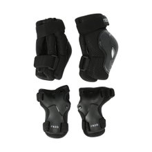 Rezo Protective Gear Haslam Adult Protector (Knee Pads, Elbow Pads, Wrist Protection) - Set of 3