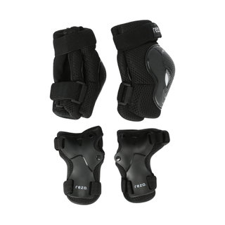 Rezo Schutzausrüstung Haslam Adult Protector (Knieschoner, Ellbogenschützer, Handgelenkschutz) - 3er Set