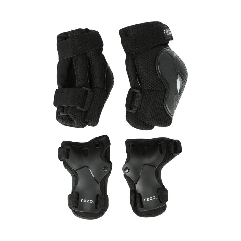 Rezo Schutzausrüstung Haslam Adult Protector (Knieschoner, Ellbogenschützer, Handgelenkschutz) - 3er Set