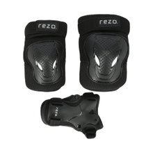 Rezo Protective Gear Haslam Adult Protector (Knee Pads, Elbow Pads, Wrist Protection) - Set of 3