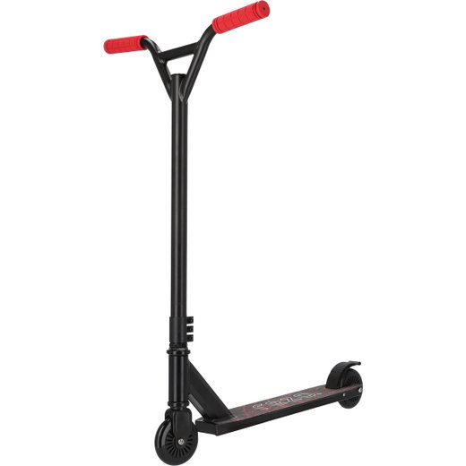 Rezo Scooter Stunt (aufklappbarer Roller, Kugellager: ABEC 7-Carbon) schwarz/rot - Kinder