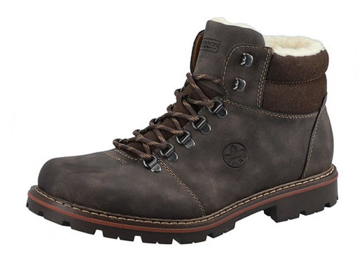 Rieker Winterstiefel 37733-26 (Schnürstiefel mit Innenfutter) braun Herren