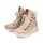 Rieker Winter Boots 48034-20 (Lace-up boots with lining and side zipper) sand beige Women