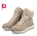 Rieker Winter Boots Evolution W0670-00 (Lace-up boots with lining and side zipper) taupe brown Women