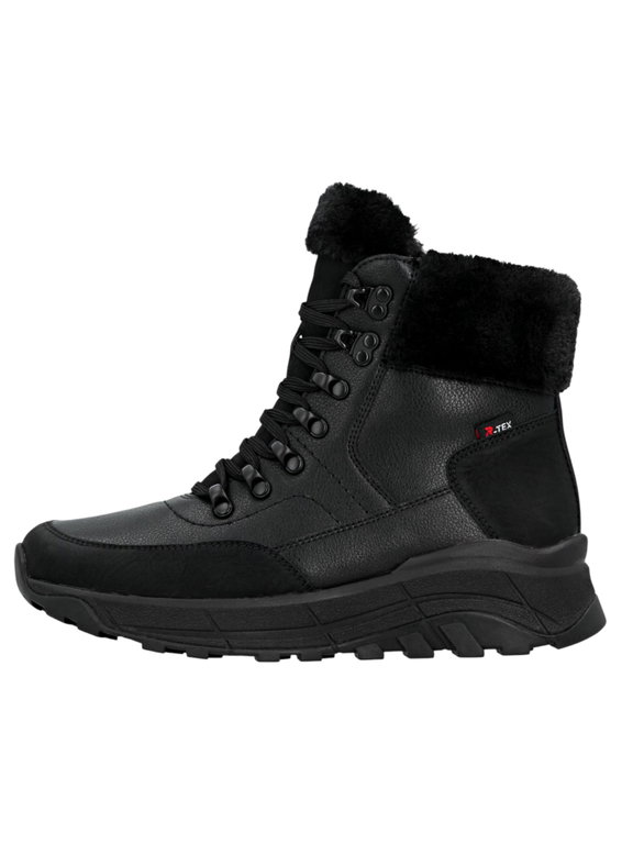 Rieker Winterstiefel Evolution W0063-00 (Stiefel mit seitlichen Reissverschluss und Innenfutter) schwarz Damen