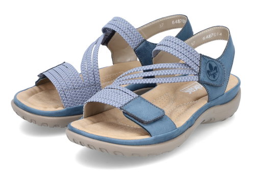 Rieker Sandale 64870-14 blau Damen