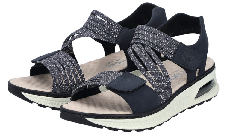 Rieker Sandal 65671 navy blue ladies