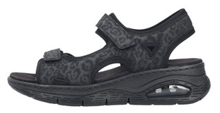 Rieker Sandal 67666 black/grey ladies