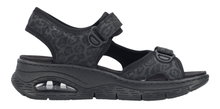 Rieker Sandale 67666 schwarz/grau Damen