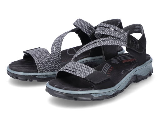 Rieker Trekkingsandalen 68871-00 schwarz Damen