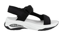 Rieker Sandale W3151 schwarz/weiss Damen