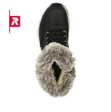 Rieker Winterstiefel Evolution W0063-00 (Stiefel mit seitlichen Reissverschluss und Innenfutter) schwarz/weiss Damen