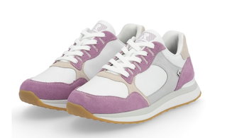Rieker Sneaker 42508-80 (smooth leather) white/purple ladies