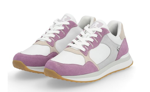 Rieker Sneaker 42508-80 (Glattleder) weiss/lila Damen