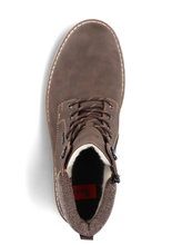Rieker Winterschuhe F3812-25 (Schnürstiefel mit Innenfutter, Kunstleder) braun Herren