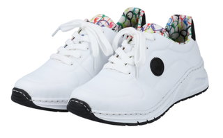 Rieker Sneakers (synthetic leather) M4903 white ladies