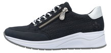 Rieker Sneaker (Kunstleder) N9516 navyblau/weiss Damen