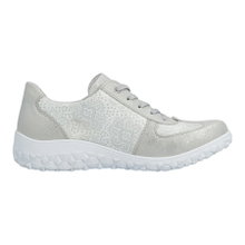 Rieker Sneaker 59501 (Kunstleder, mit seitlichen Reissverschluss) silber/platinum Damen