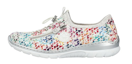 Rieker Sneaker (Kunstleder) L3252 weiss/bunt Damen